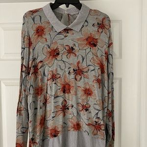 Soft lightweight sweater. 2 layer appearance.